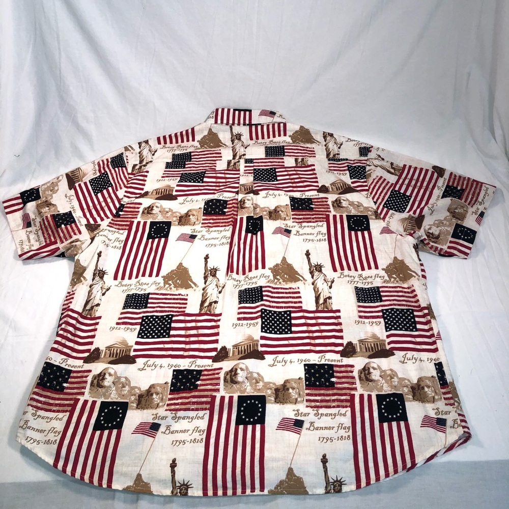 Men’s Cotton Traders Sport USA Button Uo Shirt XXL - Picture 4 of 4